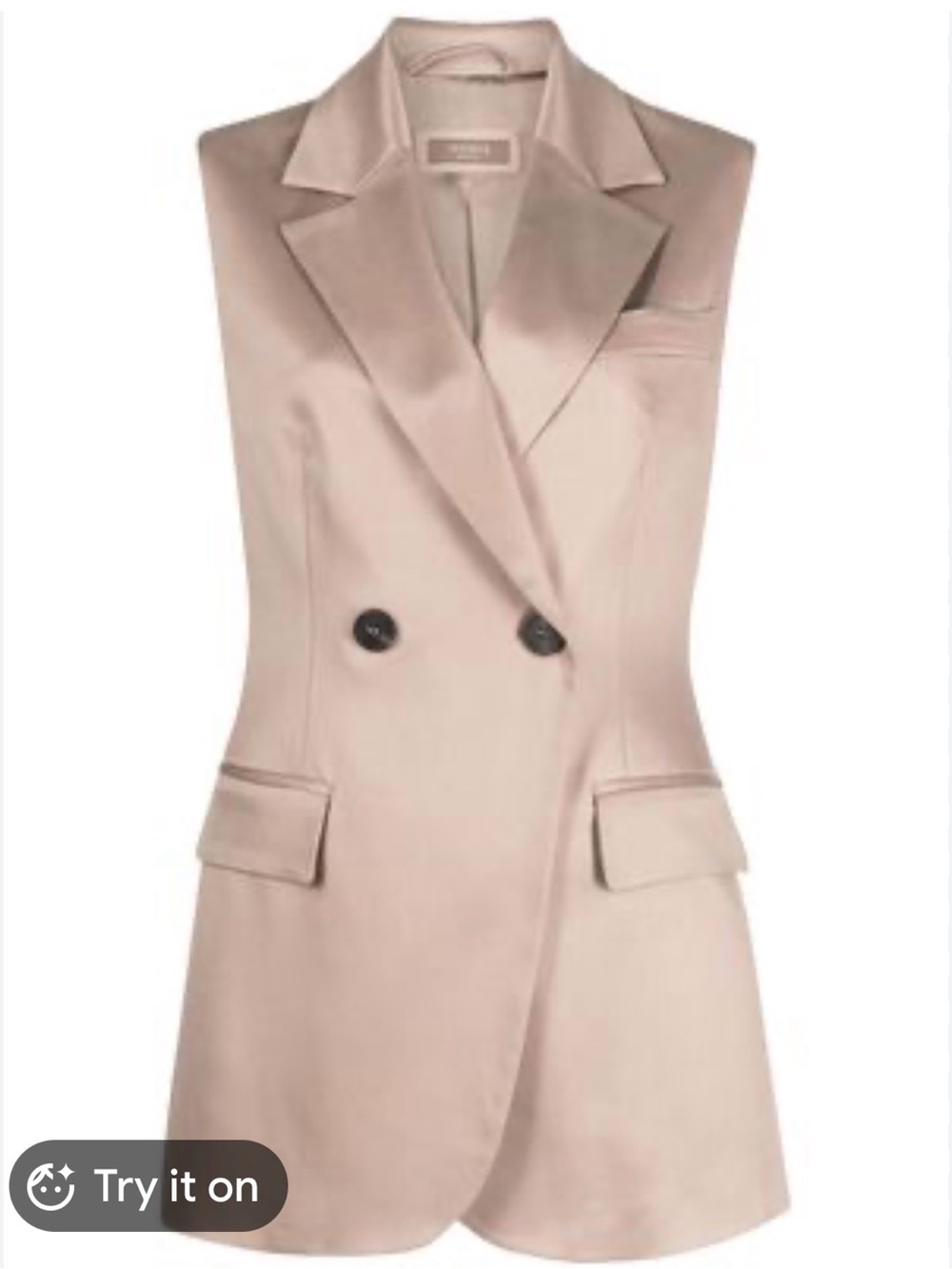 NWT Peserico Tailored Sleeveless Blazer Vest with Notch Lapels